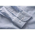 Blue Stripes Slim Fit Long Sleeves Men Shirts